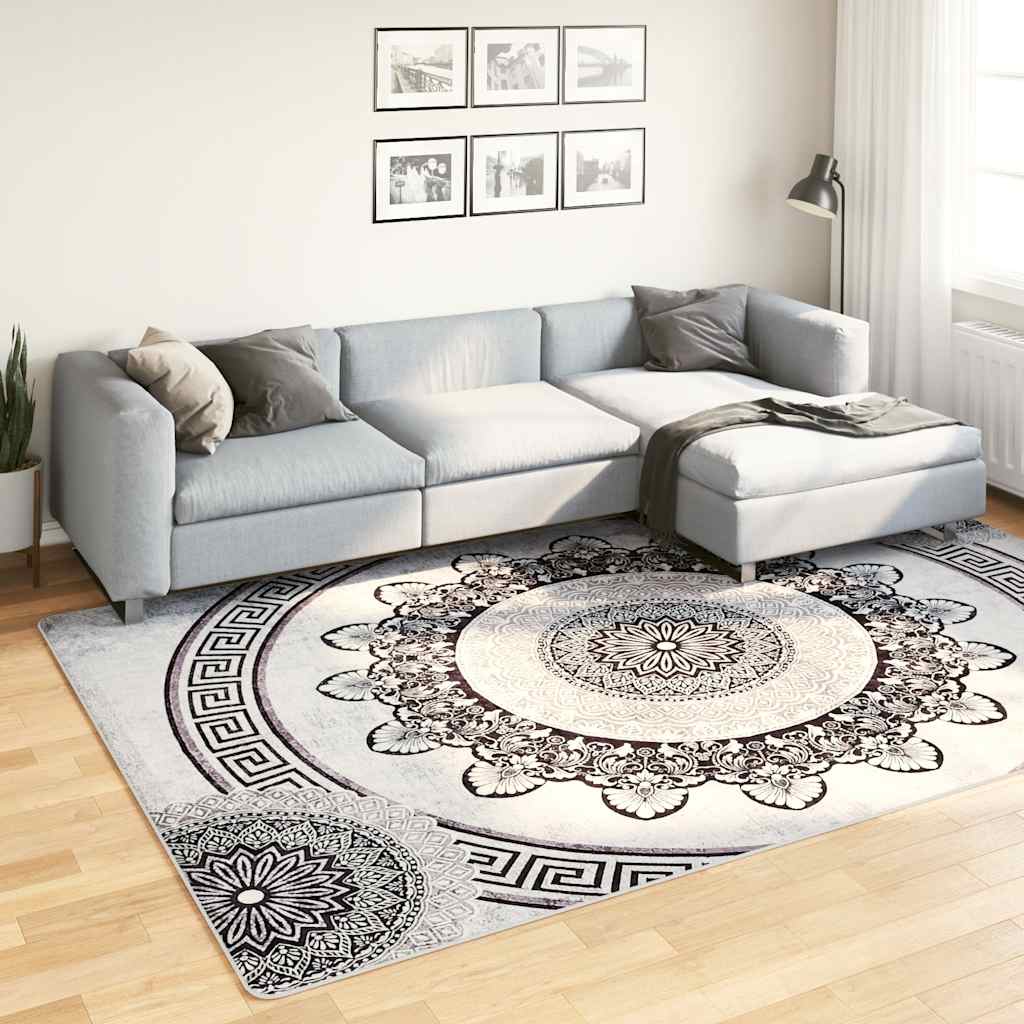 Vidaxl vloerkleed wasbaar anti-slip 190x300 cm meerkleurig