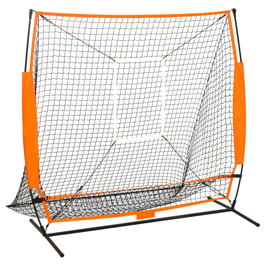 VidaXL Baseball-Trainingsnetz 174x76x158,5 cm Schwarz