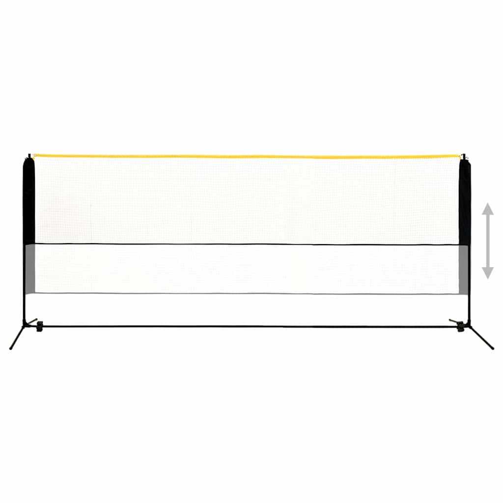 Vidaxl badmintonnet verstelbaar 400x103x94-158 cm metaal