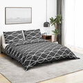 VidaXL Bettwäsche-Set 140x200 cm Baumwolle Grau