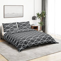 VidaXL Bettwäsche-Set 200x200 cm Baumwolle Grau