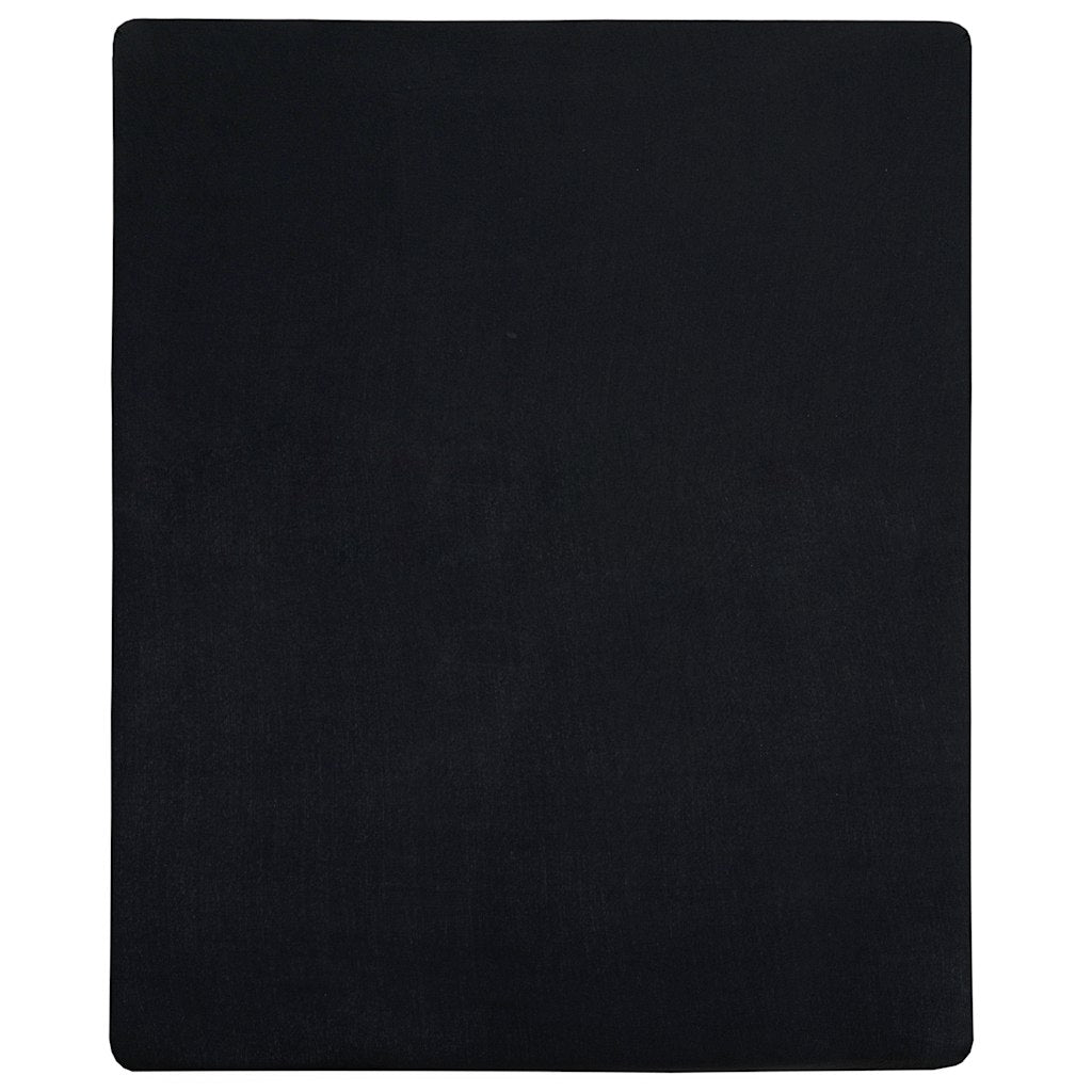 Vidaxl hoeslakens 2 st jersey 180x200 cm katoen zwart