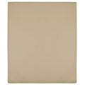 VidaXL Spannbettlaken Jersey 90x200 cm Baumwolle Taupe