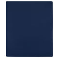 Vidaxl hoeslakens 2 st jersey 90x200 cm katoen marineblauw