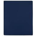 Vidaxl hoeslaken jersey 100x200 cm katoen marineblauw