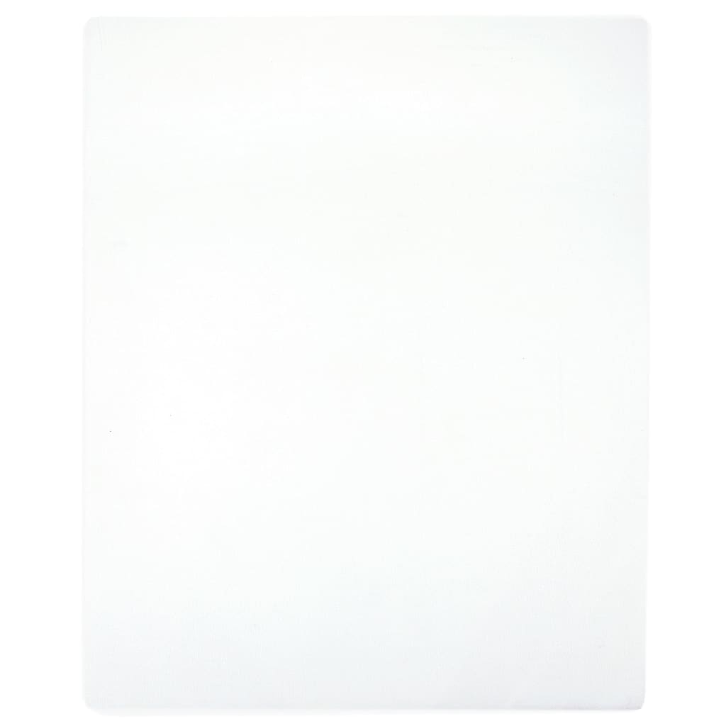 VidaXL Spannbettlaken Jersey 100x200 cm Baumwolle Weiß