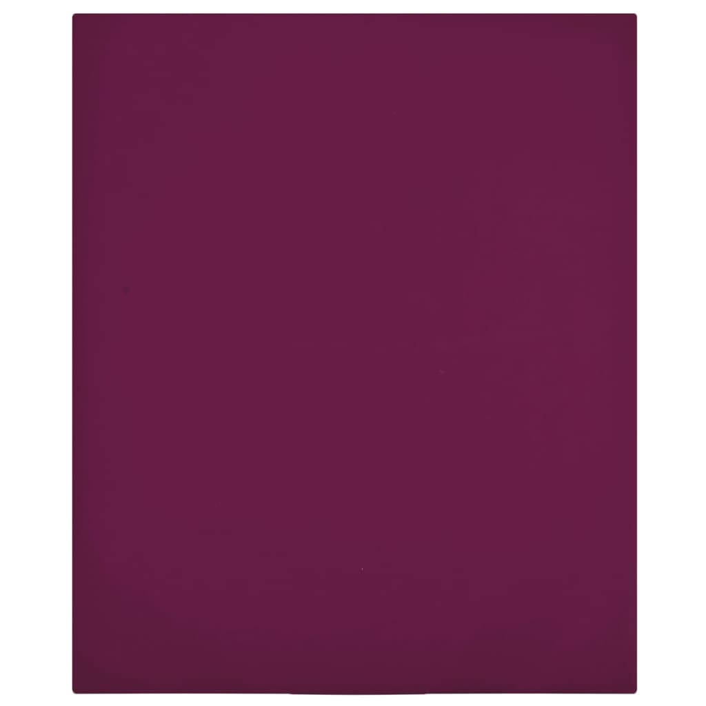 VidaXL Spannbettlaken, 2-teilig, Jersey, 140 x 200 cm, Baumwolle, bordeauxrot