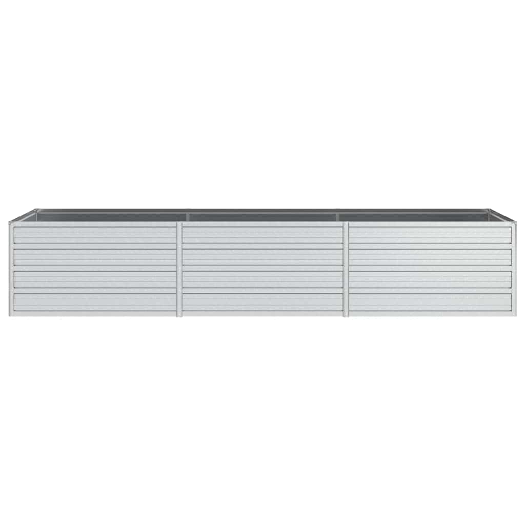 VIDAXL -Planzer erhöht 240 x 80 x 45 cm verzinkter Stahl Silber