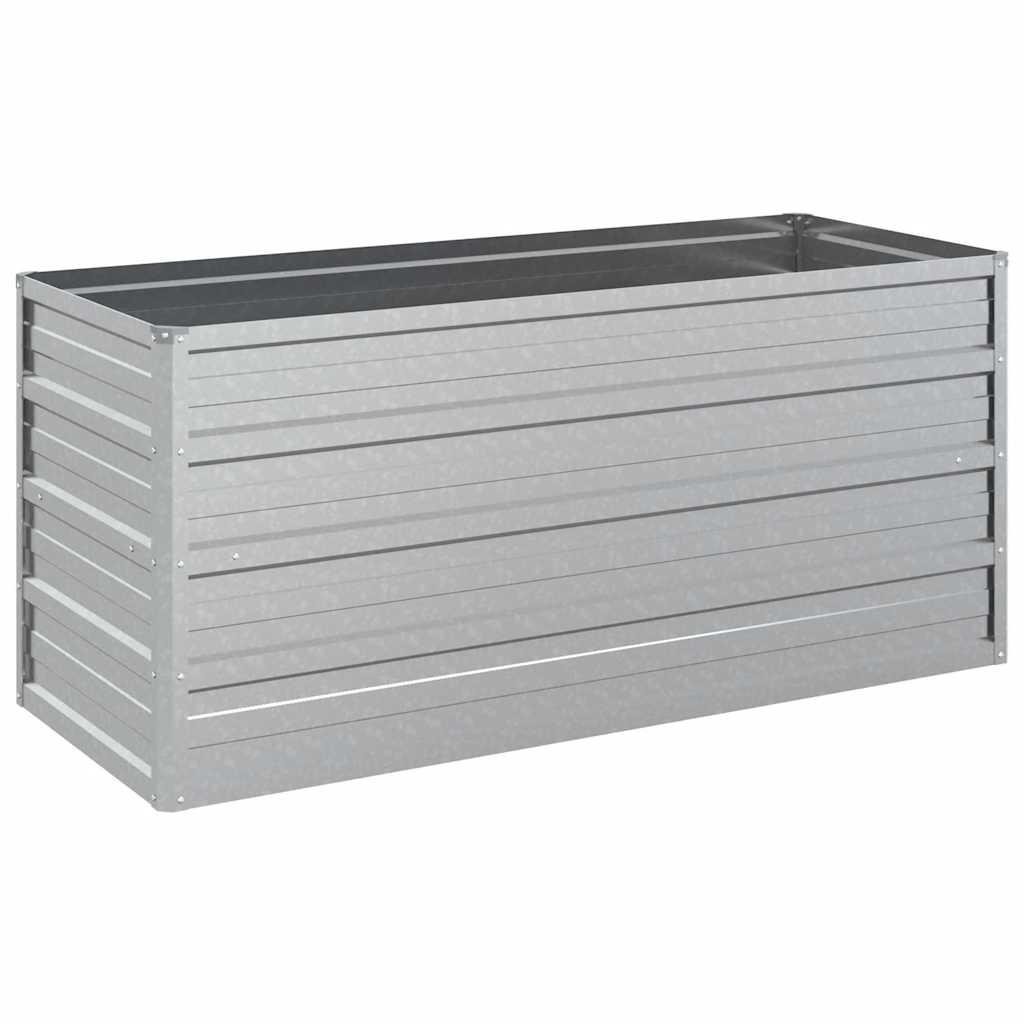 VidaXL Hochbeet 100x40x45 cm, verzinkter Stahl, Silber