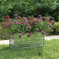 VidaXL Hochbeet 100x40x45 cm, verzinkter Stahl, Silber