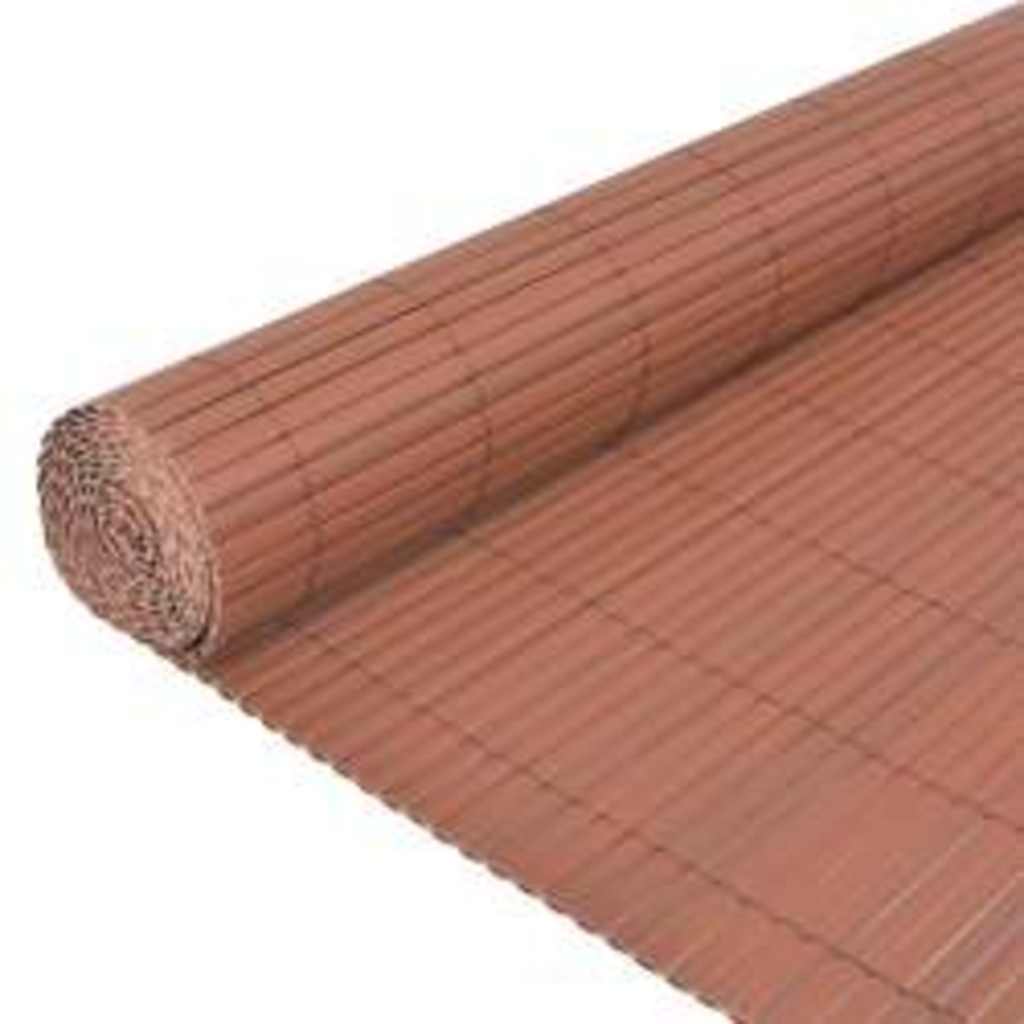Vidaxl tuinafscheiding dubbelzijdig 110x300 cm bruin