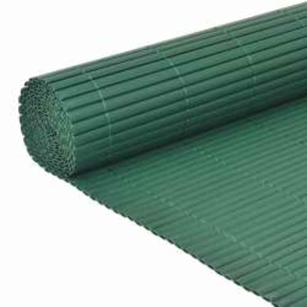 Vidaxl tuinafscheiding dubbelzijdig 110x400 cm groen