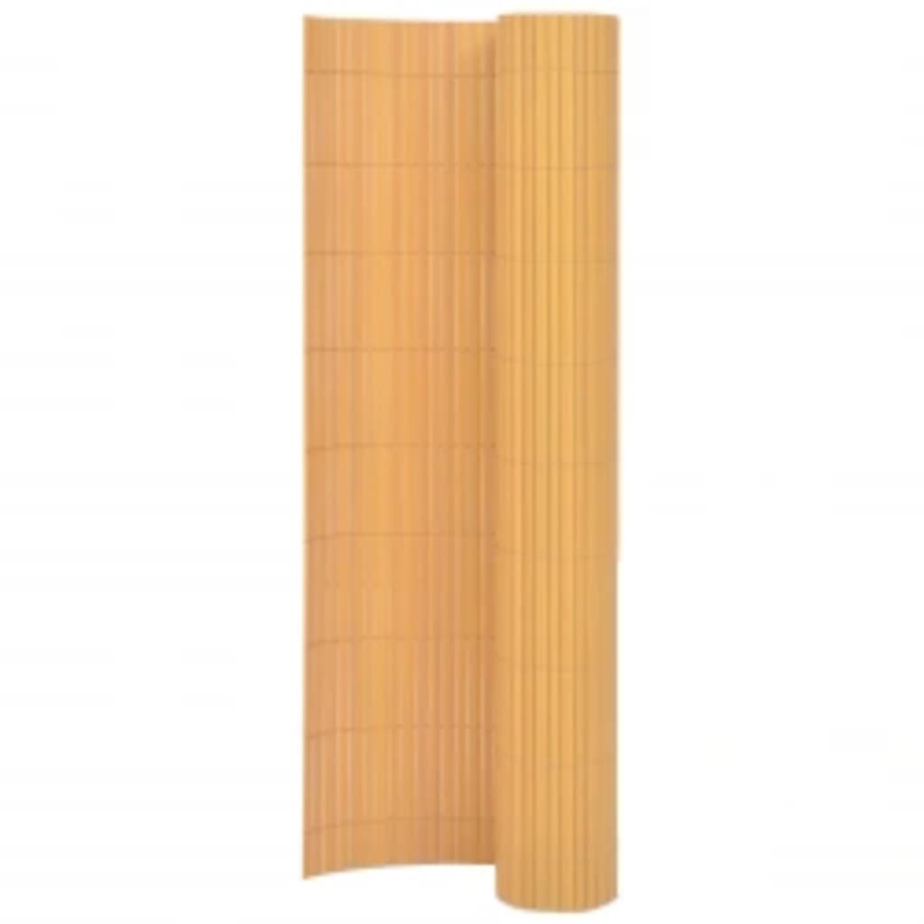 VidaXL Gartenzaun doppelseitig 110x500 cm gelb
