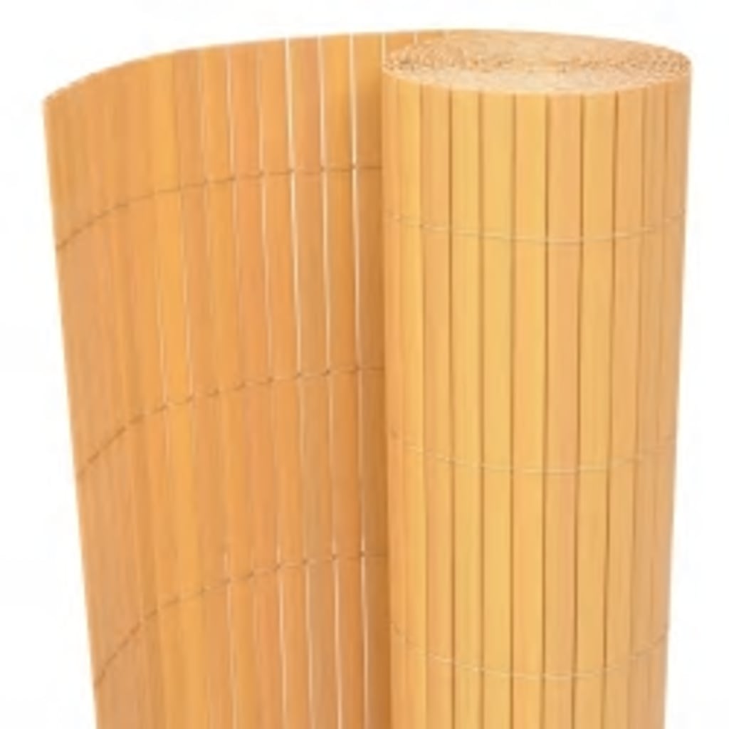 VidaXL Gartenzaun doppelseitig 110x500 cm gelb