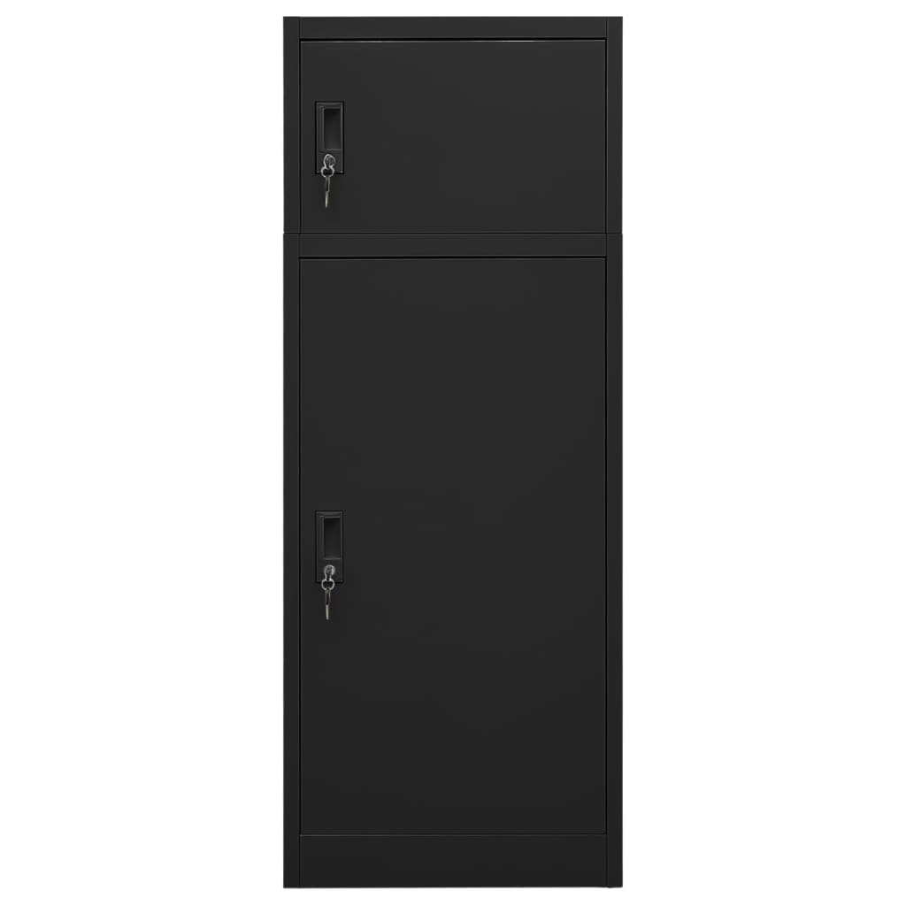 Vidaxx Sattelschrank 53x53x140 cm Stahl schwarz
