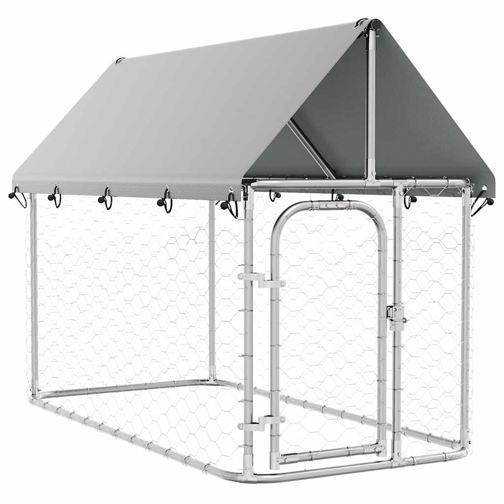 Vidaxl hondenkennel voor buiten met dak 200x100x150 cm