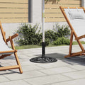 Vidaxl parasolvoet 48x48x33 cm gietijzer zwart