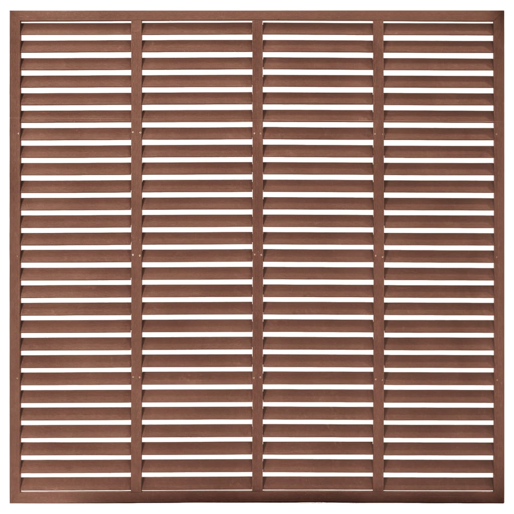 Vidaxl louvre schutting 180x180 cm hkc bruin