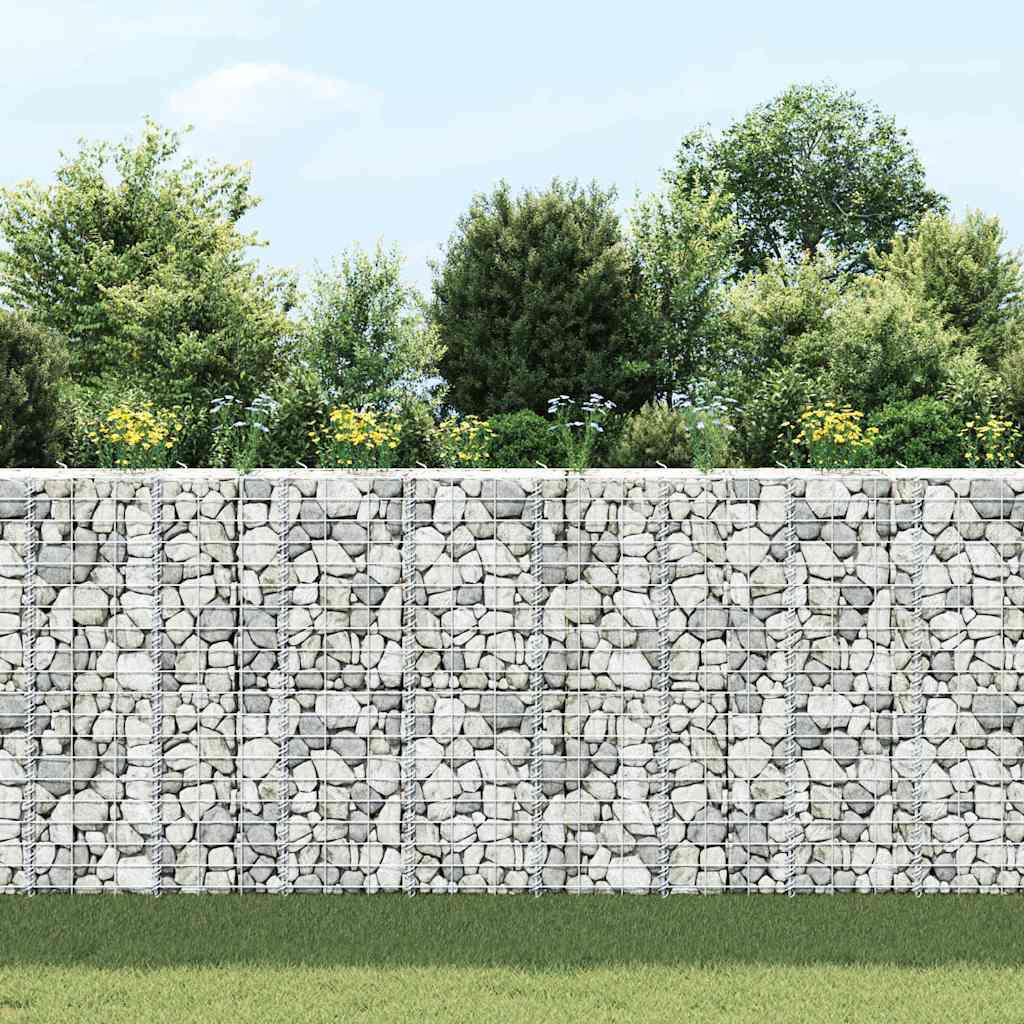 Vidaxl schanskorf plantenbakken 3 st verhoogd 30x30x100 cm ijzer