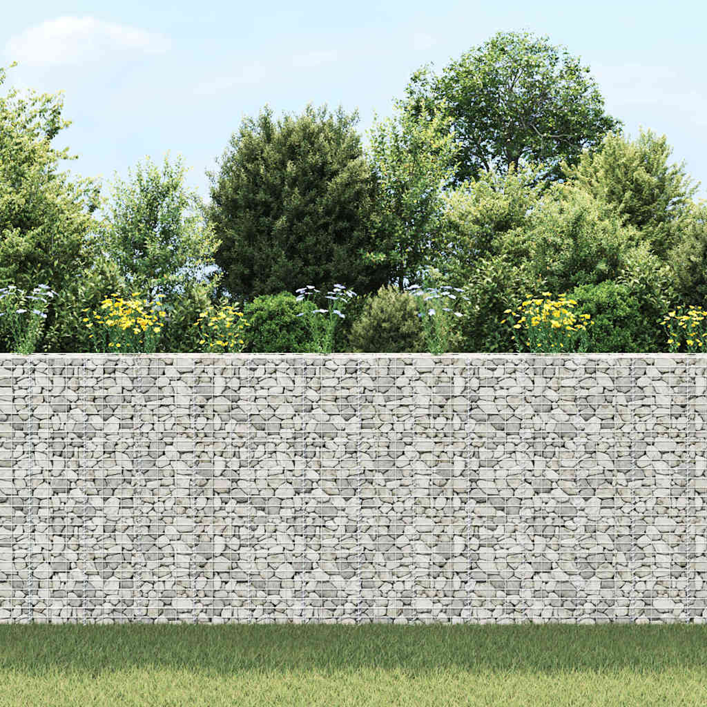 Vidaxl schanskorf plantenbakken 3 st verhoogd 30x30x150 cm ijzer