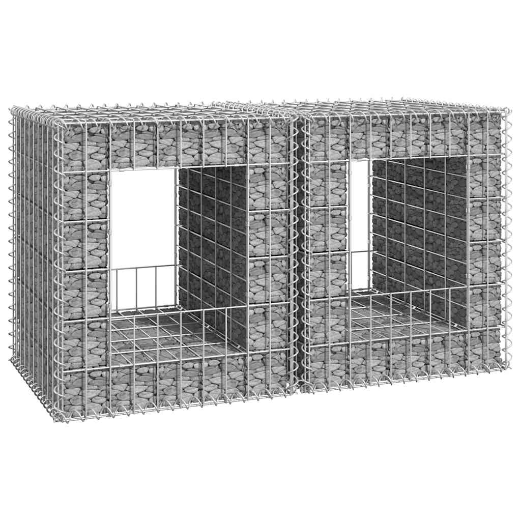 Vidaxl Gabionenpfosten 2 ST 50x50x60 cm Eisen