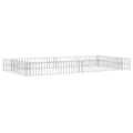 Vidaxl gabion plantenbak verhoogd 200x100x20 cm gegalvaniseerd staal