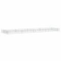 Vidaxl gabion plantenbak verhoogd 400x100x20 cm gegalvaniseerd staal
