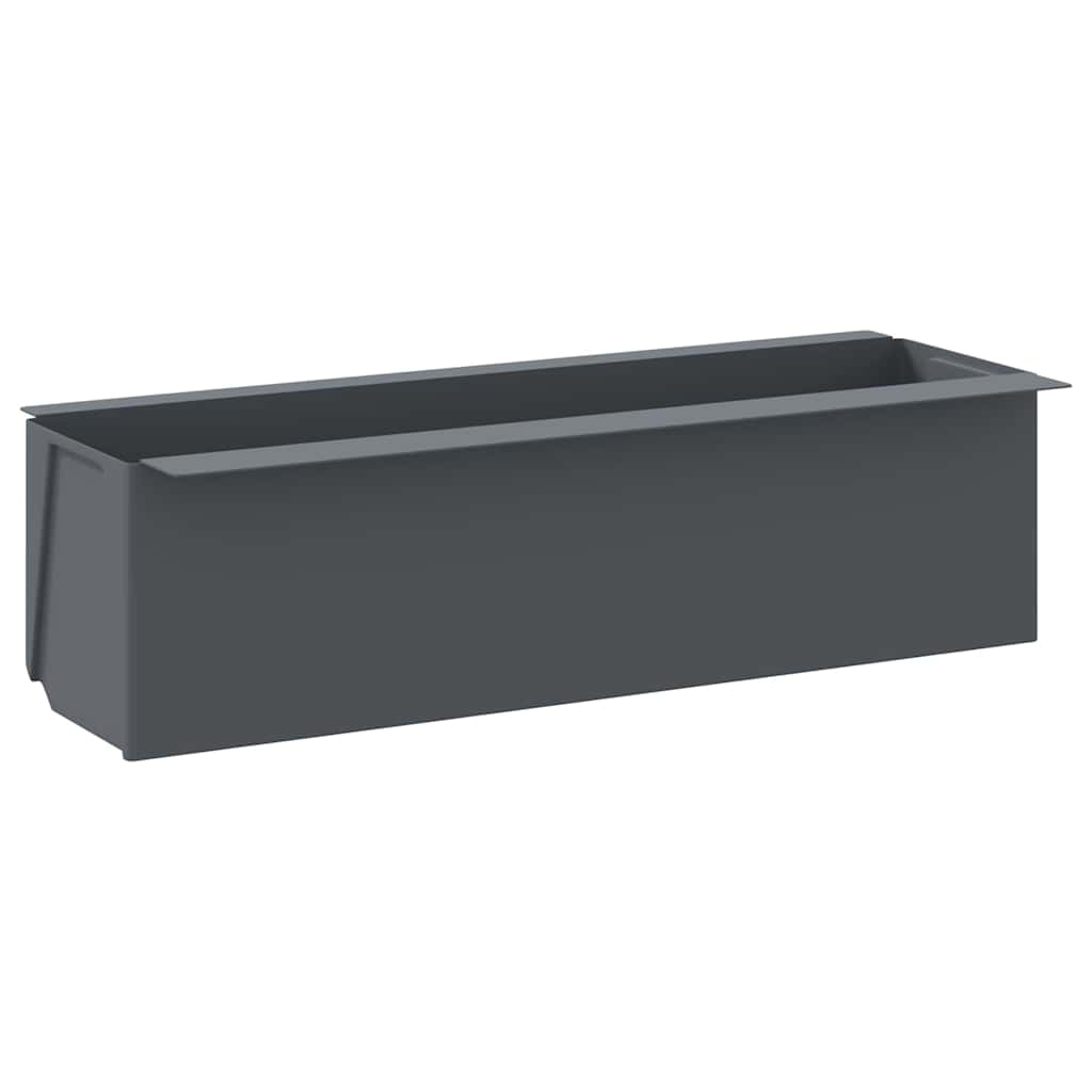 Vidaxl bloembakken voor europallets 12 st 36x13,5x9,5 cm pp grijs