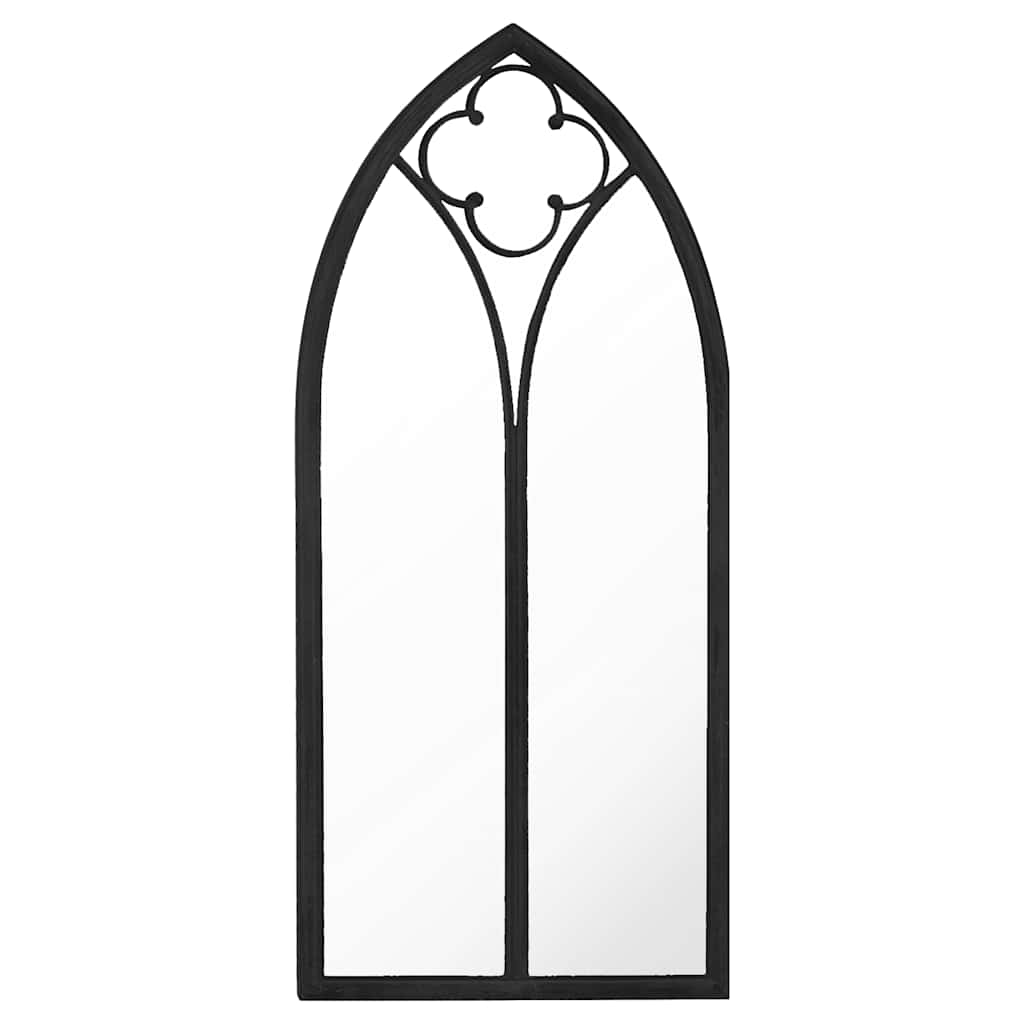 Vidaxl tuinspiegel 100x45 cm ijzer zwart