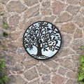 Vidaxx Gartenspiegel um 60 x 2,5 cm Eisen schwarz