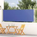 Vidaxl tuinscherm uittrekbaar 117x600 cm blauw