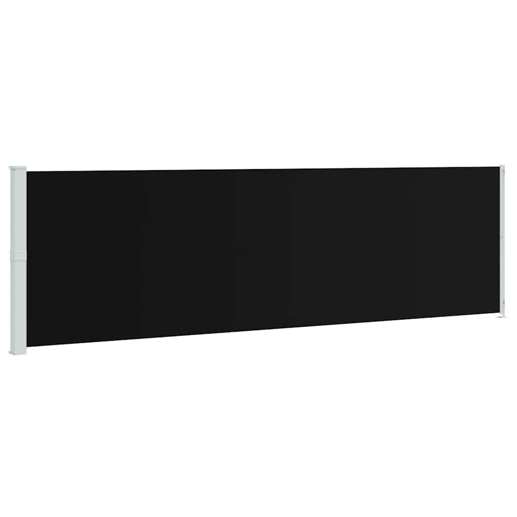 Vidaxxl Gartenbildschirm ausziehbar 180 x 600 cm schwarz