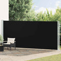 Vidaxxl Gartenbildschirm ausziehbar 180 x 600 cm schwarz