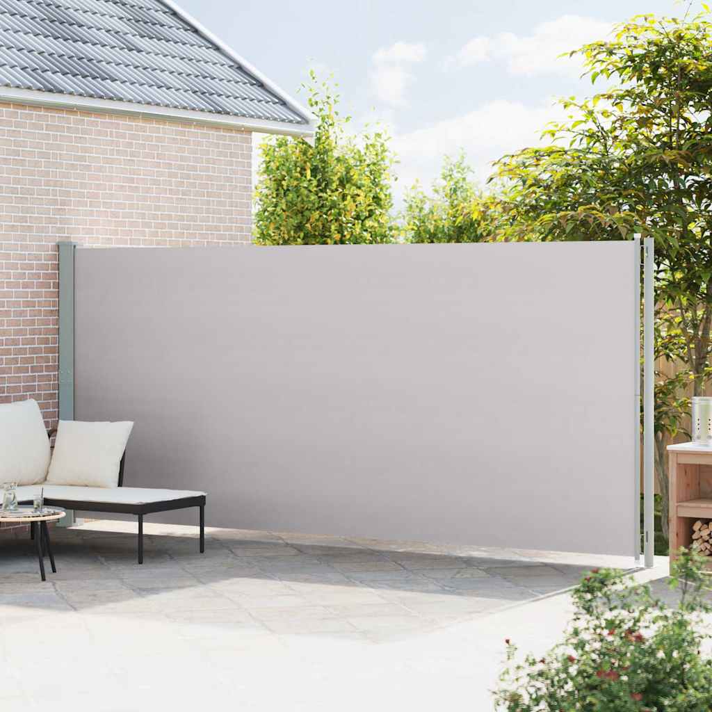 Vidaxl tuinscherm uittrekbaar 200x600 cm grijs