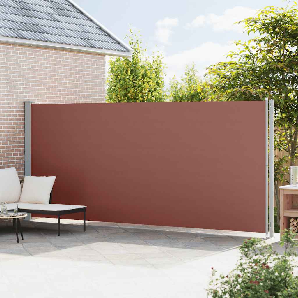 Vidaxl tuinscherm uittrekbaar 200x600 cm bruin
