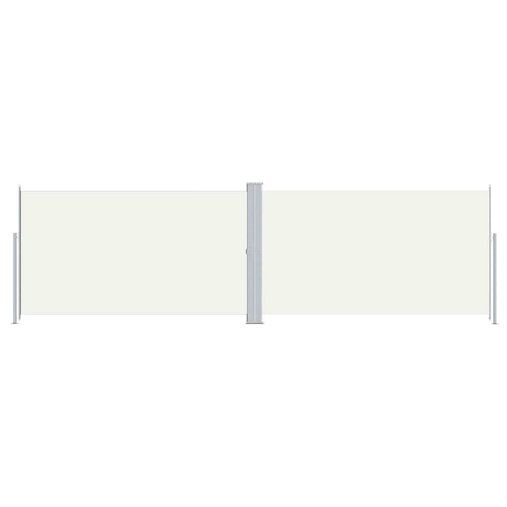 Vidaxl windscherm uittrekbaar 180x600 cm crèmekleurig
