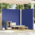 VIDAXL - Windschutz von Erweiterbar 200x600 cm blau