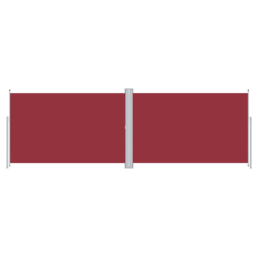 VIDAXL - Windschutz von erweiterbaren 200x600 cm rot