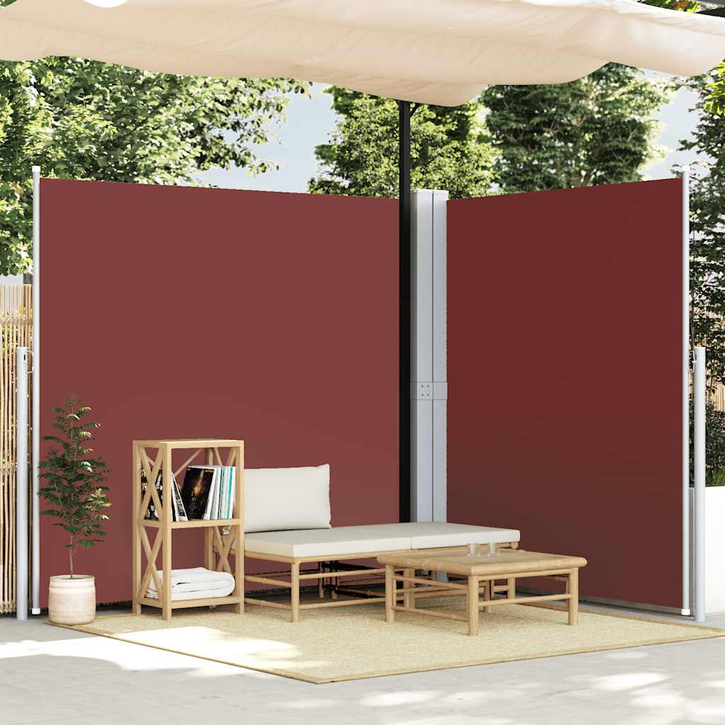 Vidaxl windscherm uittrekbaar 220x600 cm bruin