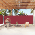 VIDAXL - Windschutzvisier 180x1000 cm rot