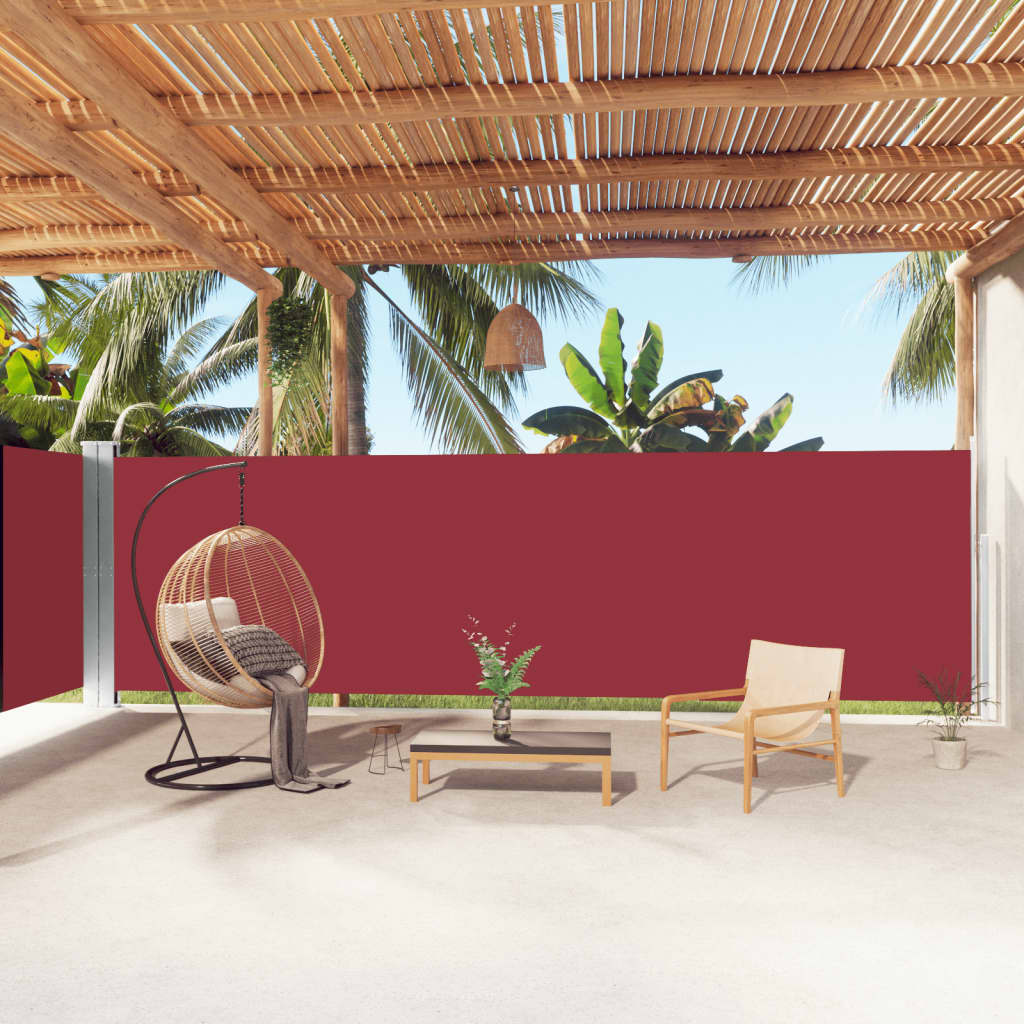 VIDAXL - Windschutzvisier 180x1000 cm rot