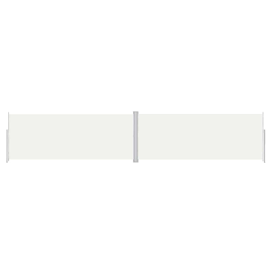 Vidaxl windscherm uittrekbaar 200x1000 cm crèmekleurig