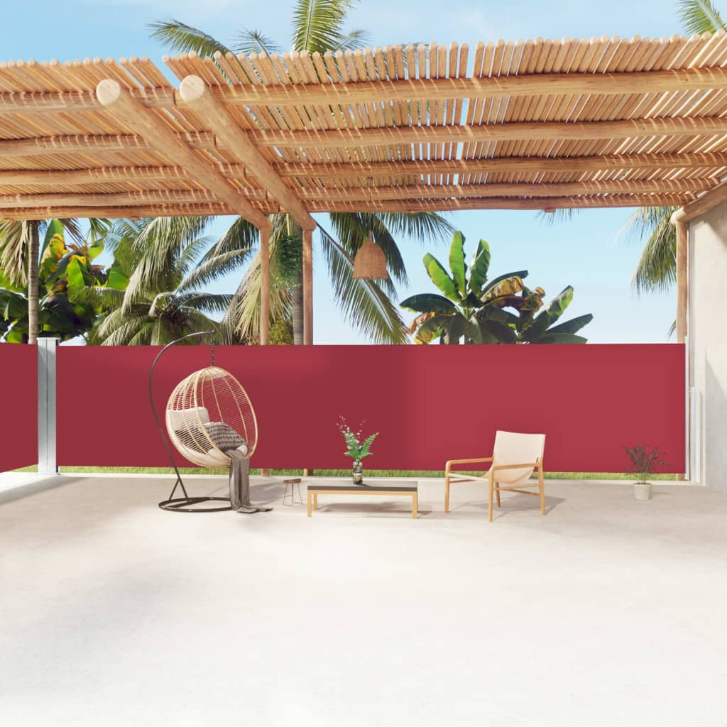 VIDAXL - Windschutzvisier 160 x 1200 cm rot