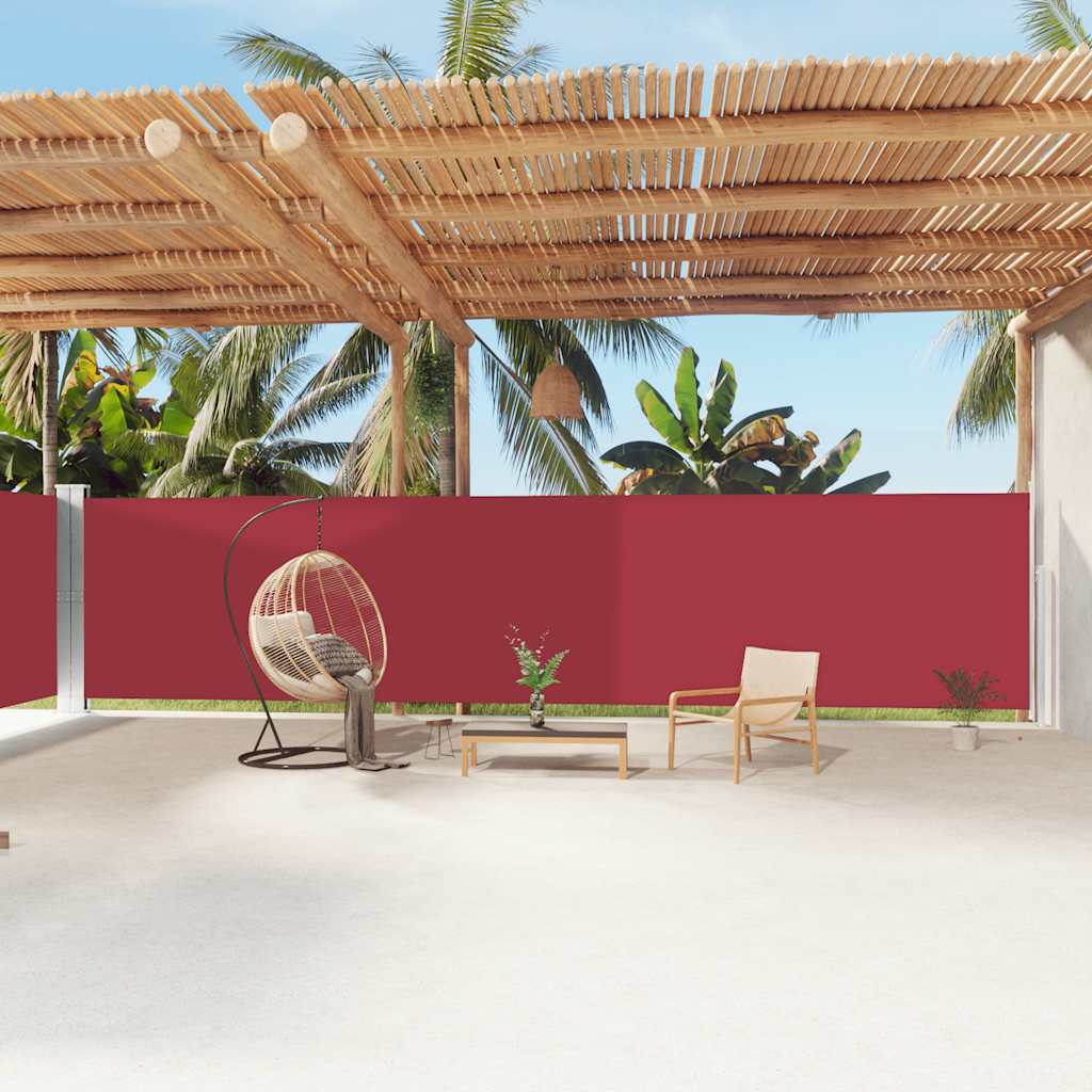 VIDAXL - Windschutzschild 180x1200 cm rot