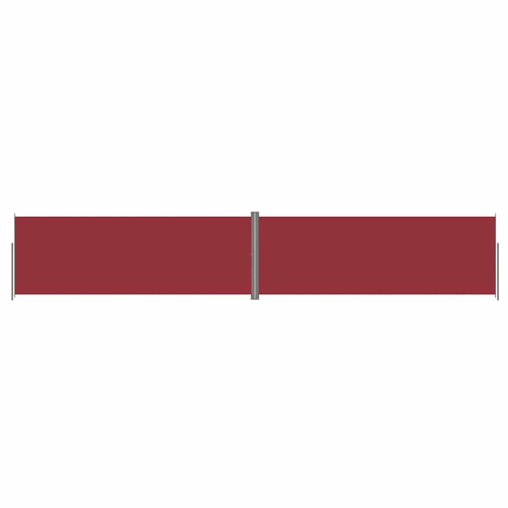 Vidaxl windscherm uittrekbaar 220x1200 cm rood