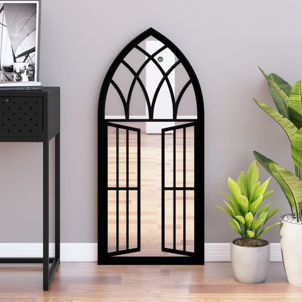 Vidaxx Spiegel 100x45 cm Eisenschwarz