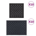VidaXL 20-teiliges Küchenhandtuch-Set aus Baumwolle, schwarz und grau