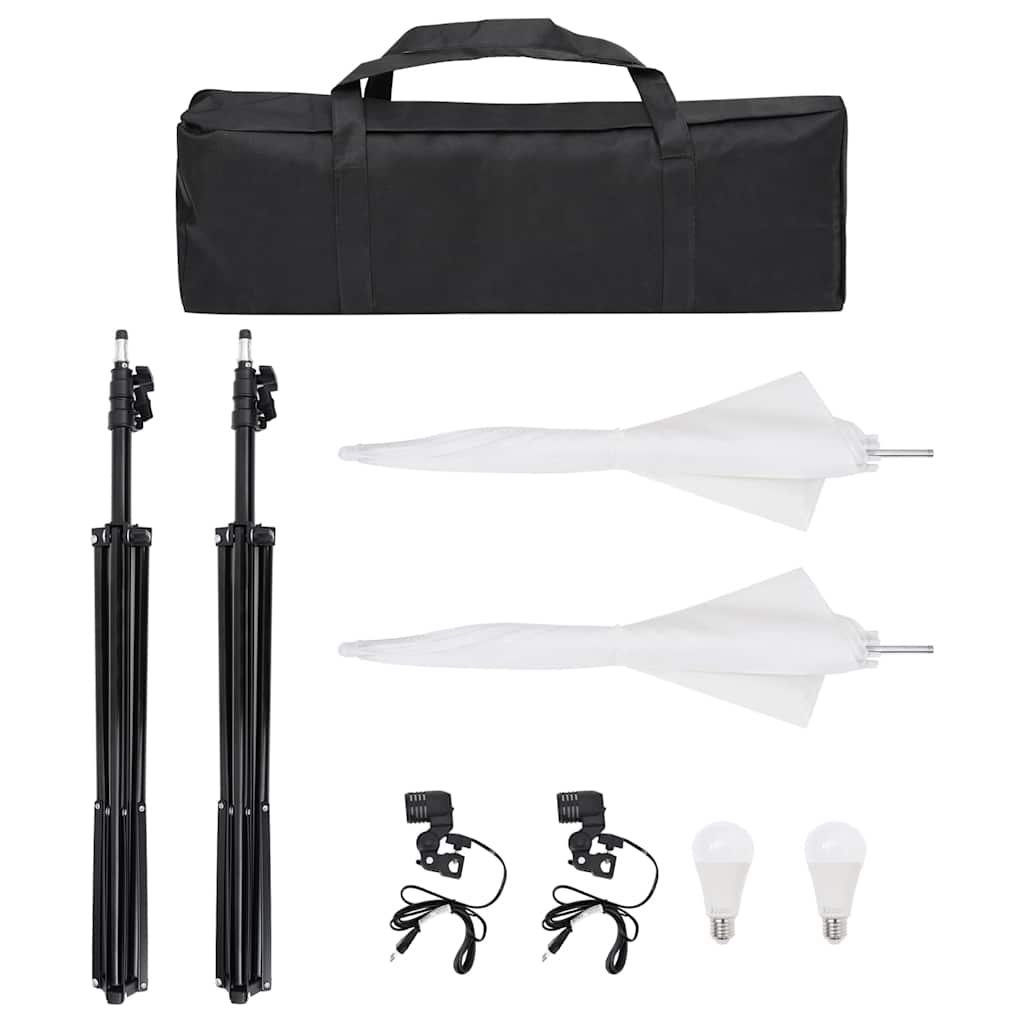 Vidaxl fotostudioset met verlichtingsset, achtergrond en reflector