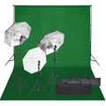 Vidaxl fotostudioset met verlichtingsset en achtergrond