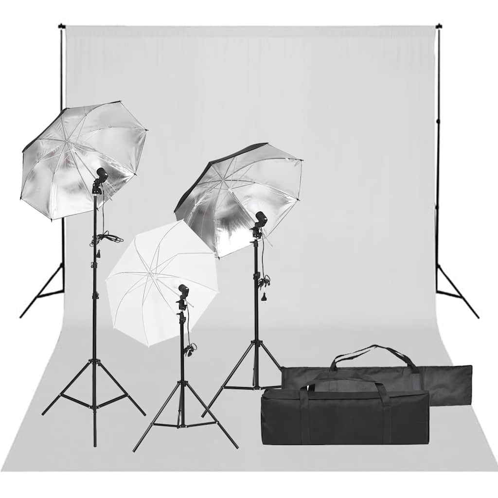 Vidaxl fotostudioset met verlichtingsset en achtergrond